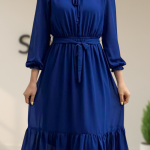 خرید پیراهن زنانه آبی کاربنی قسطی