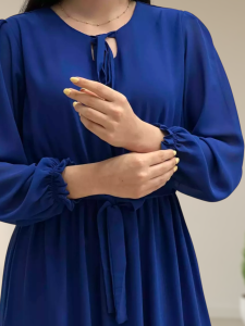 خرید پیراهن زنانه آبی کاربنی در 4 قسط