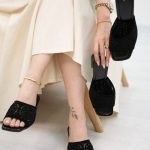 خرید صندل مجلسی پاشنه دار نگین دار آلبا قسطی