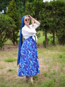 خرید ست ساحلی و شومیز گره ای ژاسمین قسطی