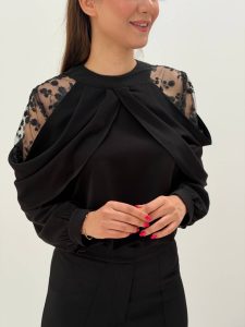 خرید شومیز مجلسی سرشانه دراپ قسطی