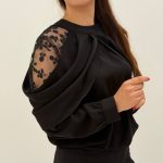 خرید شومیز مجلسی سرشانه دراپ قسطی