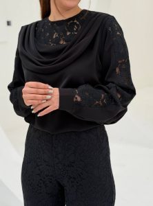 خرید شومیز مجلسی یقه دراپ قسطی