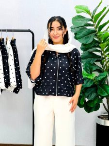 خرید وست زنانه خالدار قسطی