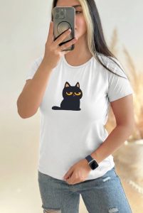 خرید تیشرت زنانه گربه قسطی